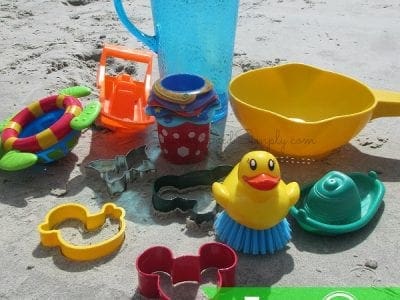 Top household items for beach toys