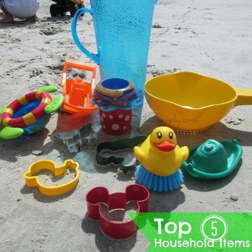 Top household items for beach toys