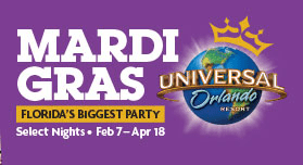 Universal Orlando mardi gras 2015