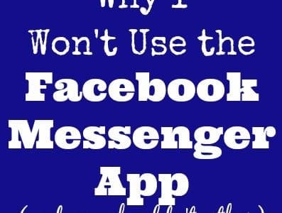 Why I won't use Facebook messenger
