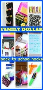 Family dollar back to school hacks