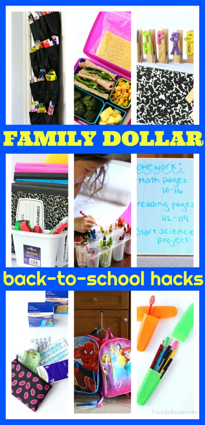 Family dollar back to school hacks