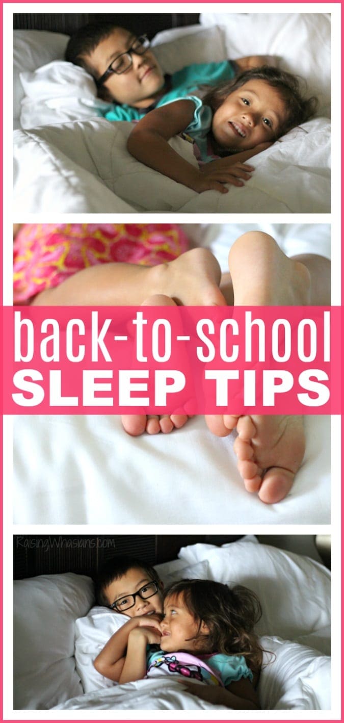 Back-to-school sleep tips pinterest