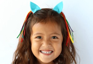 DIY my little pony hair clips