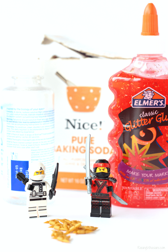 Easy 4-Ingredient LEGO NINJAGO Movie Slime - Raising Whasians Easy LEGO NINJAGO craft for kids