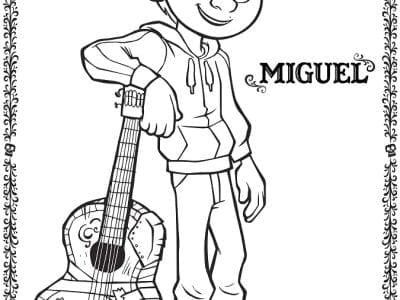 Free Coco coloring sheets