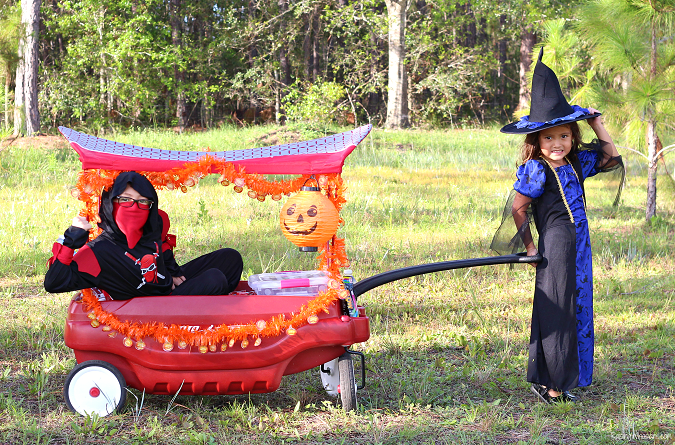 DIY trick or treat wagon ideas
