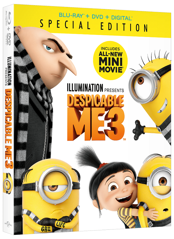 Celebrate Despicable Me 3 Special Edition Release + Family Movie Night Ideas - Raising Whasians Despicable me 3 dvd features