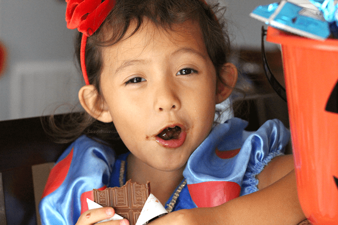 Halloween candy versus medicine