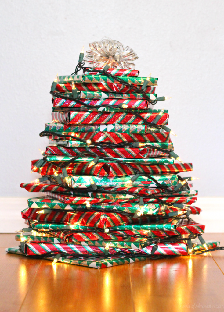 Easy Christmas Book Tree - Raising Whasians Easy Christmas book tree