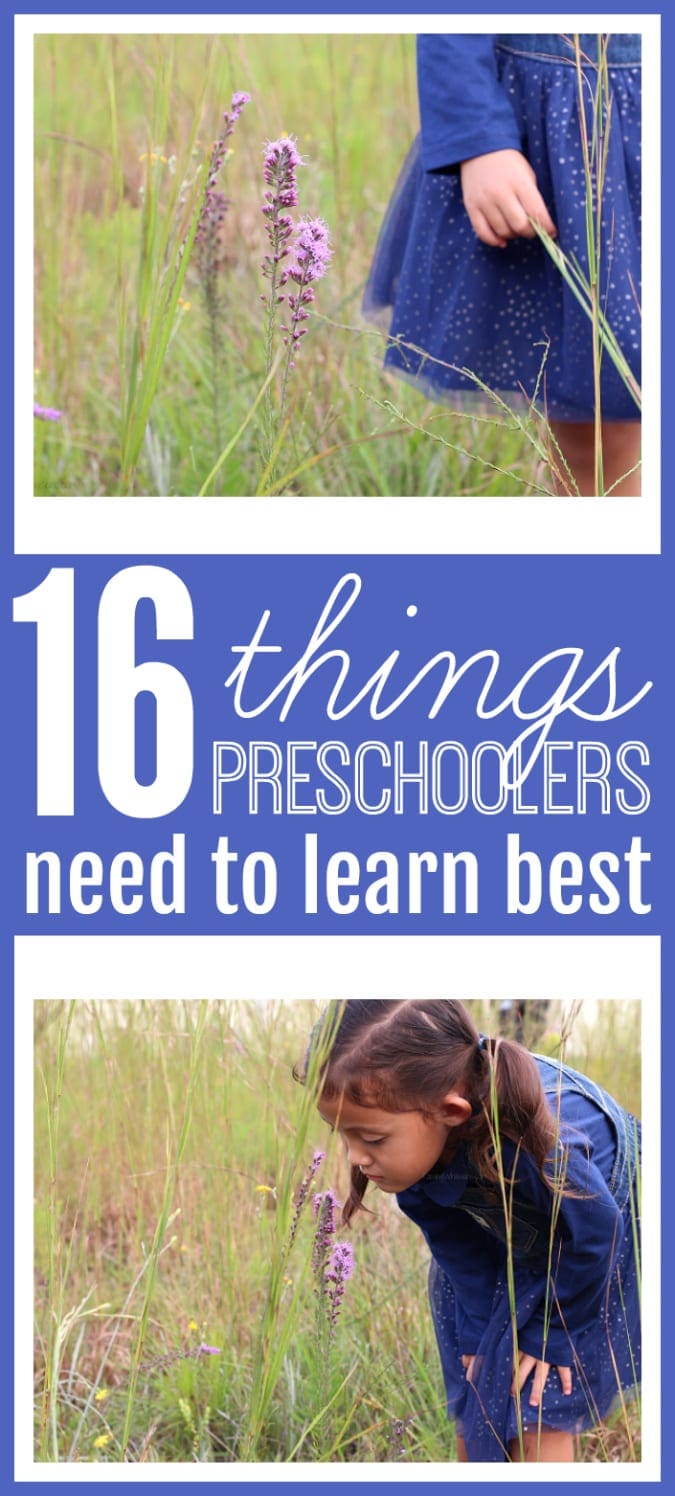 Things preschoolers need