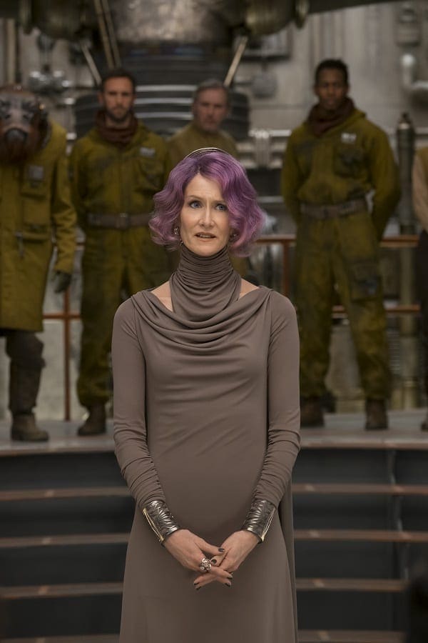 Laura Dern Interview Star Wars The Last Jedi How Holdo S Purple