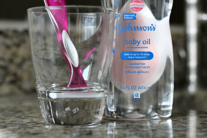 Shaving razor hack baby oil