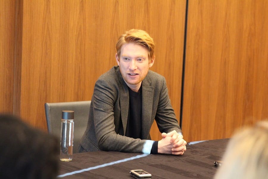 Domhnall Gleeson Interview | Star Wars: The Last Jedi & General Hux on the Edge #TheLastJediEvent - Raising Whasians The last jedi interview Domhnall Gleeson