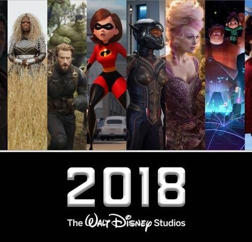 2018 Disney movie line up
