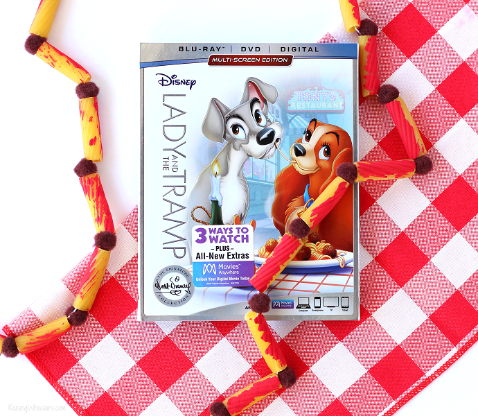 Lady and the tramp kids craft