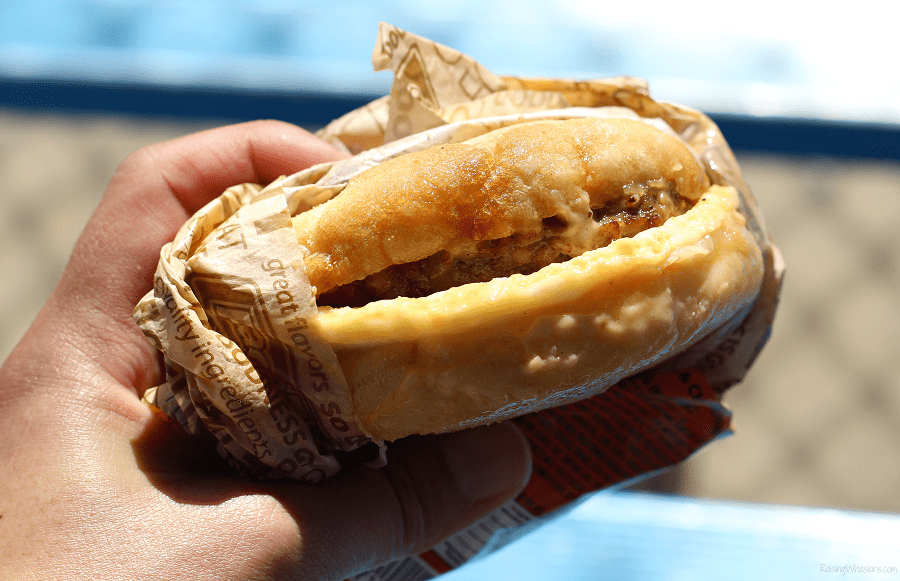 RaceTrac breakfast sandwich