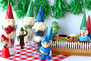 Sherlock gnomes ice cream party ideas