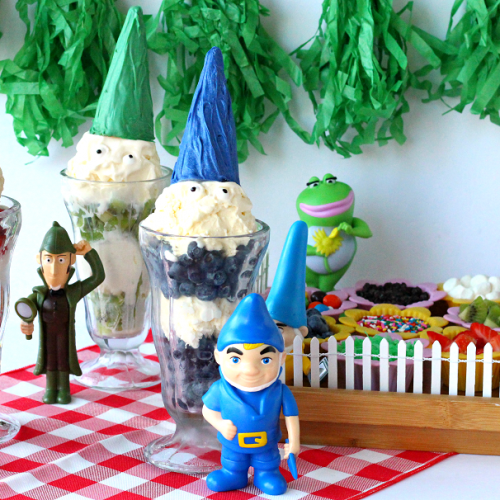 Sherlock gnomes ice cream party ideas