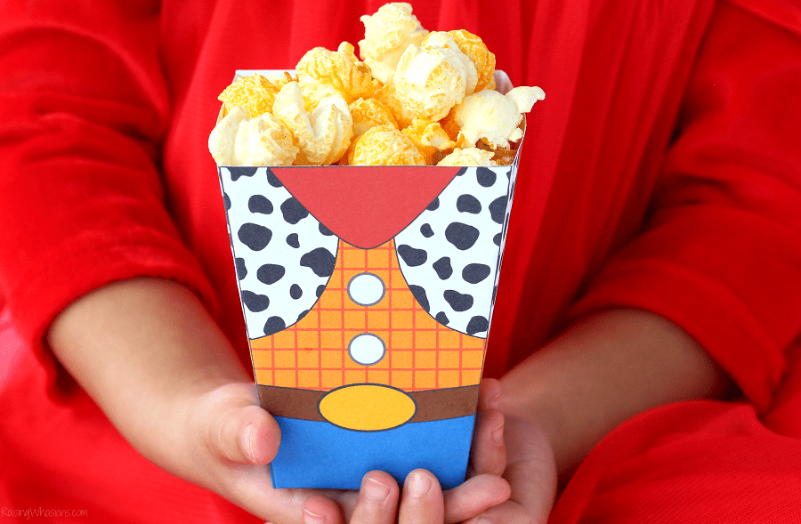 Toy story free printable popcorn box