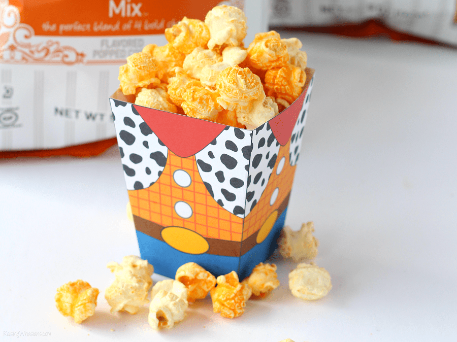 Toy story movie night free printable Grab the family for these Easy Toy Story Movie Night Ideas! Your Disney bunch will love these simple Toy Story themed food ideas (including new G.H. Cretors Popcorn flavors) + FREE Printable Woody Popcorn Box! - #ToyStory #MovieNight #PartyPlanning