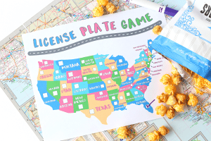Free license plate game printable