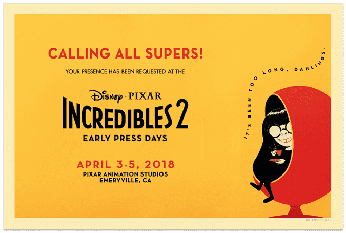Incredibles 2 press days Incredibles 2 press days