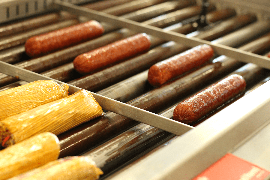 RaceTrac roller grill items