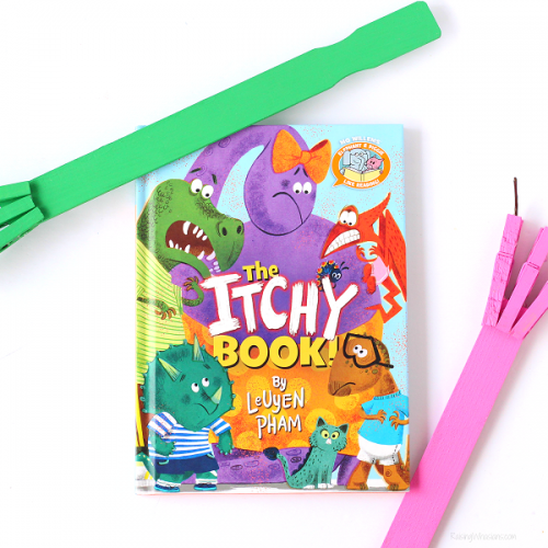 DIY back scratcher dinosaur craft
