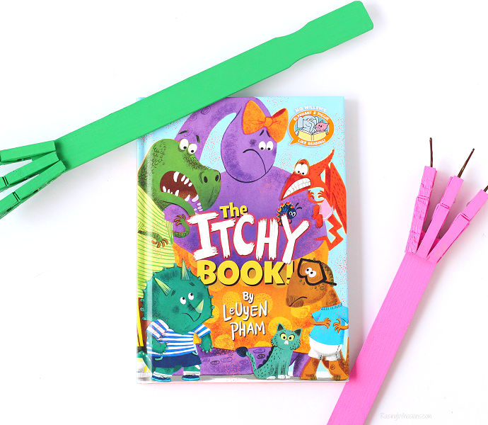 DIY back scratcher dinosaur craft