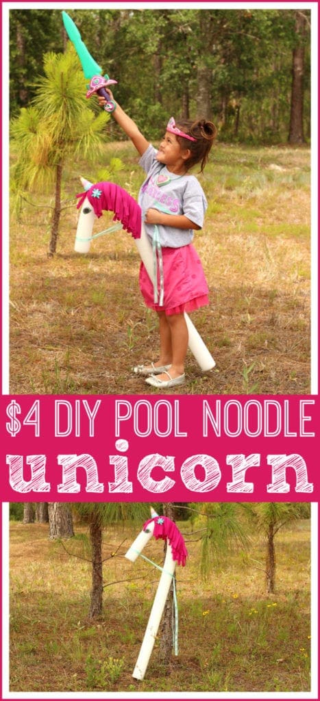 DIY pool noodle unicorn tutorial