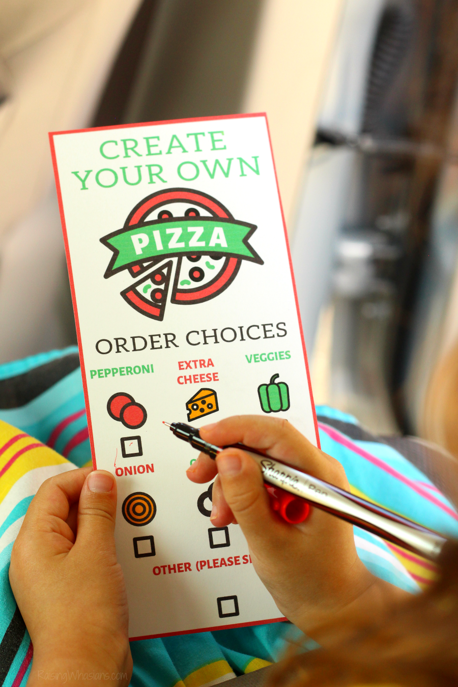 FREE Pizza Order Form Printable Lunch Date With Daddy Raising Whasians