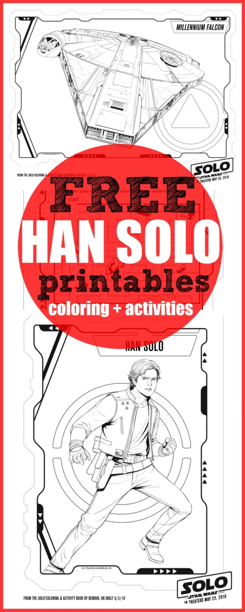 Free Solo: A Star Wars Story printables