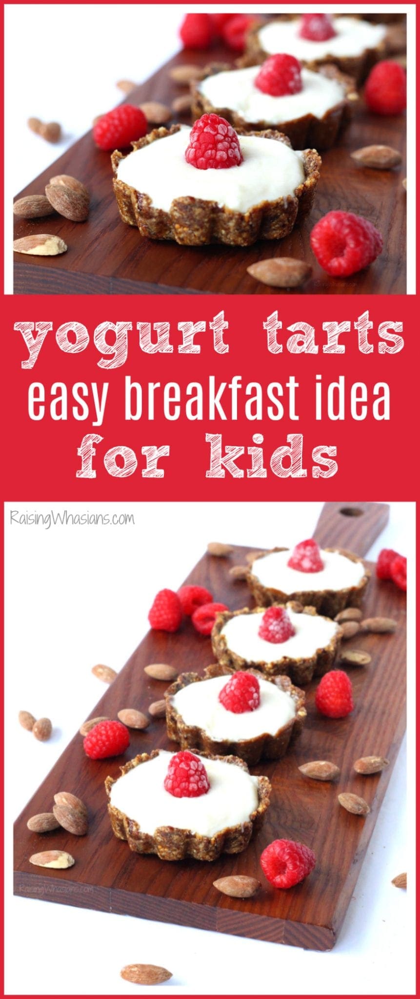 Busy morning with kids? Make Easy Yogurt Tarts for a Quick Breakfast Idea! Healthy meal for last minute back-to-school mornings #Breakfast #HealthyRecipe #Recipe 
