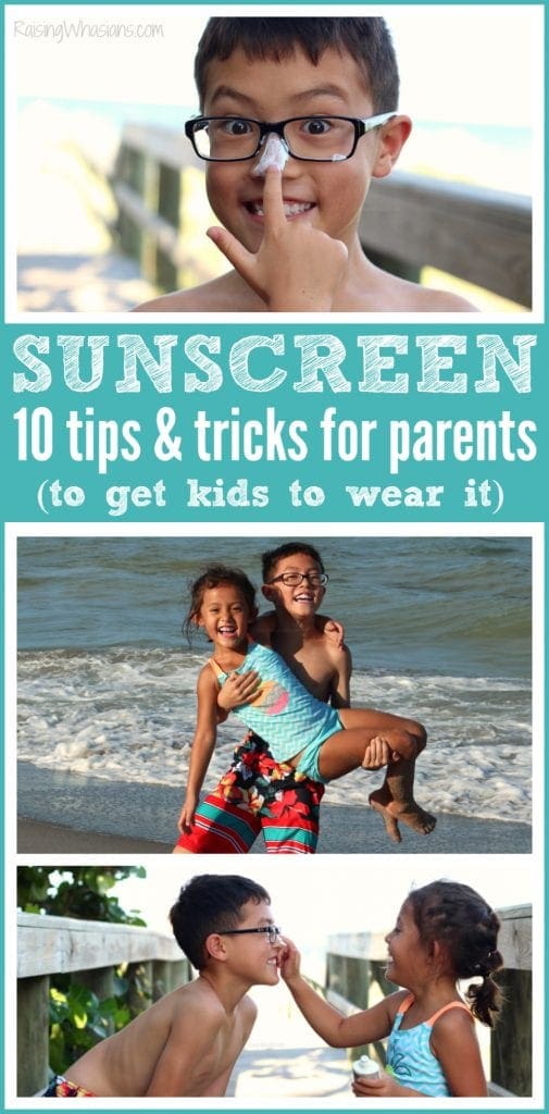 Sunscreen tricks for parents