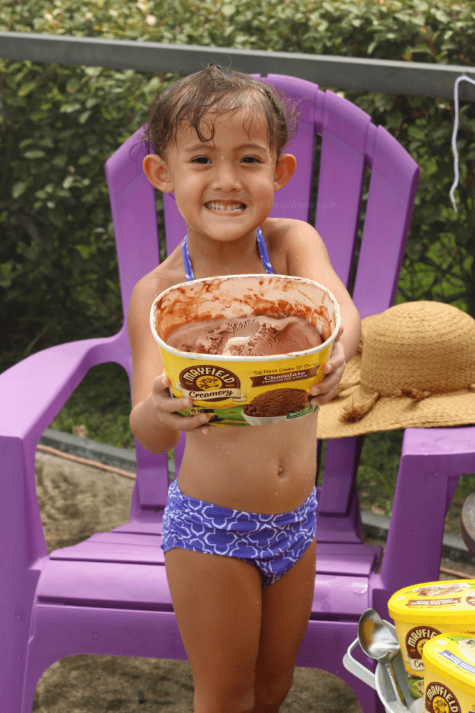 Pool ice cream party