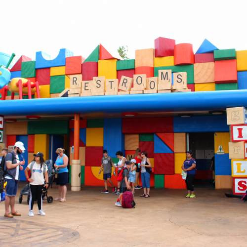 Toy story land cooties restrooms