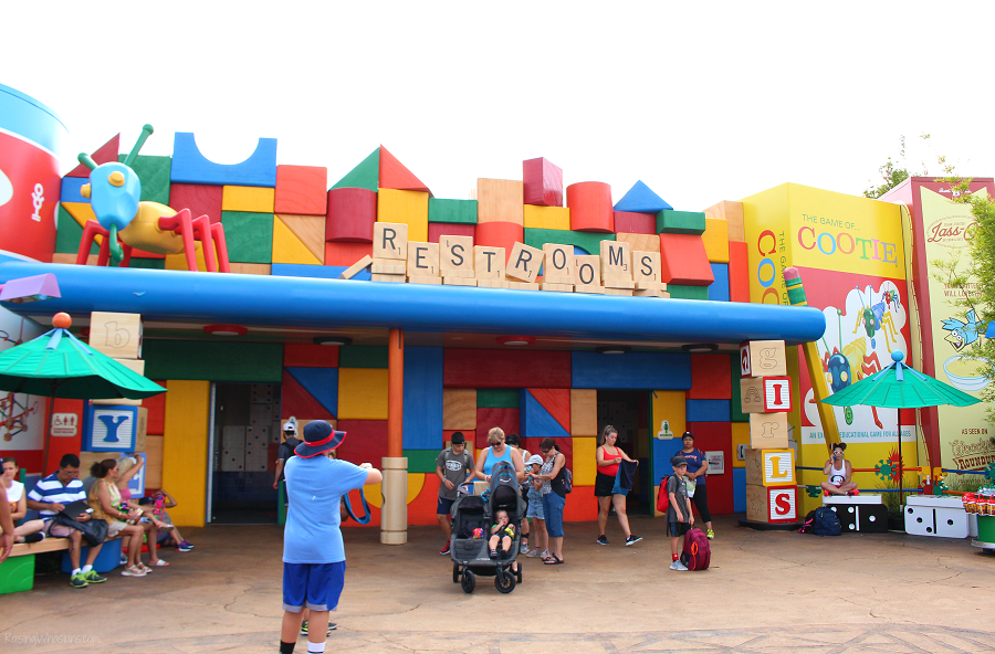 Toy story land cooties restrooms details Toy story land cooties restrooms details