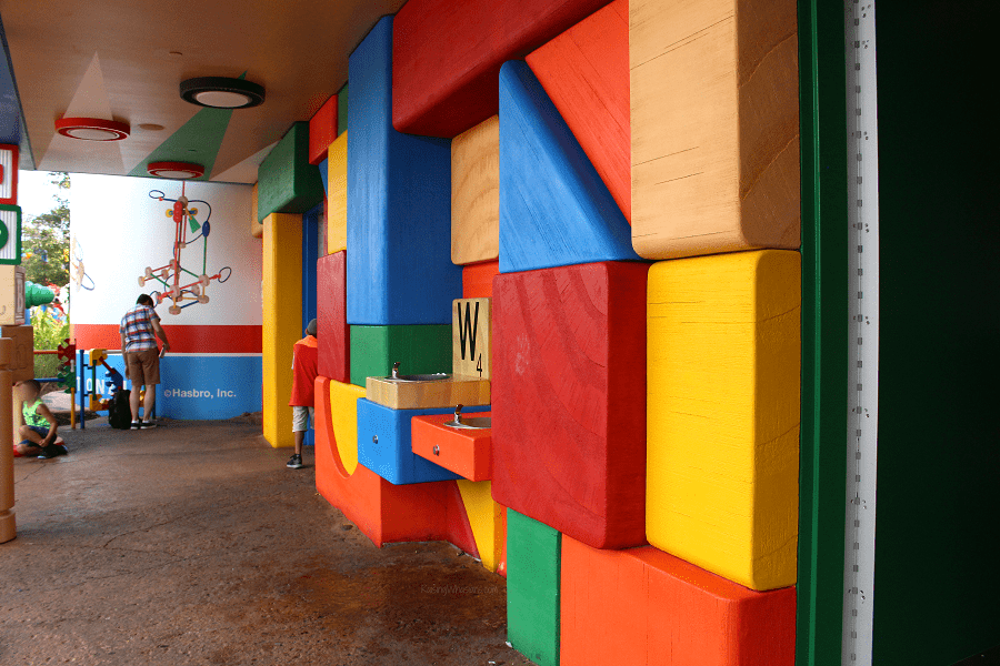 Where is the toy story land block wall Where is the toy story land block wall