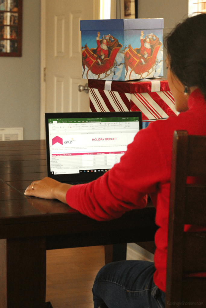 Free holiday budget worksheet