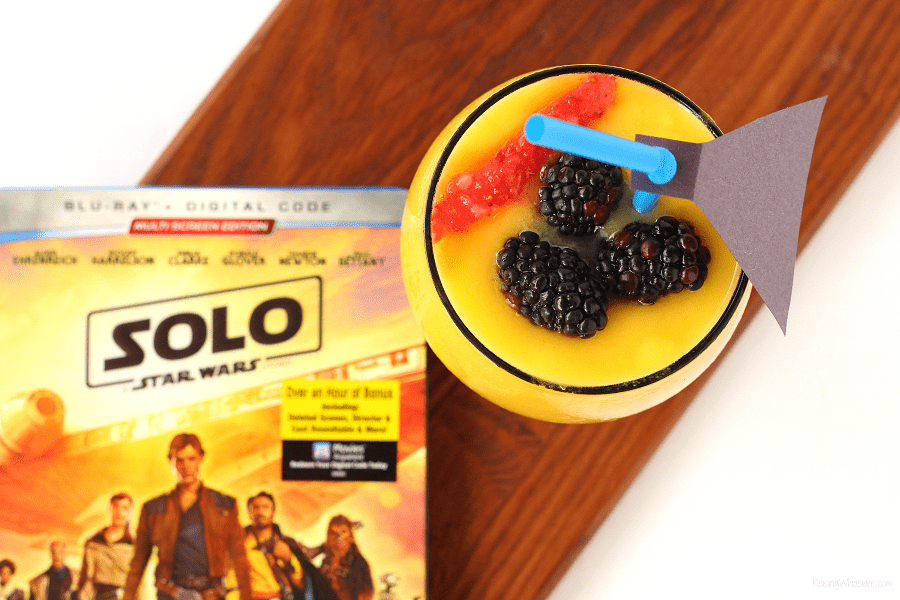 Solo a star wars story party ideas Solo a star wars story party ideas Lando Calrissian Smoothie for Solo: A Star Wars Story on Blu-Ray Lando Calrissian Smoothie for Solo: A Star Wars Story on Blu-Ray on September 25, 2018 | Celebrate the DVD release with this kid friendly party drink idea #Smoothie #Recipe #StarWars #SmoothieRecipe