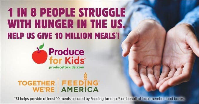 2018 produce for kids feeding America campaign