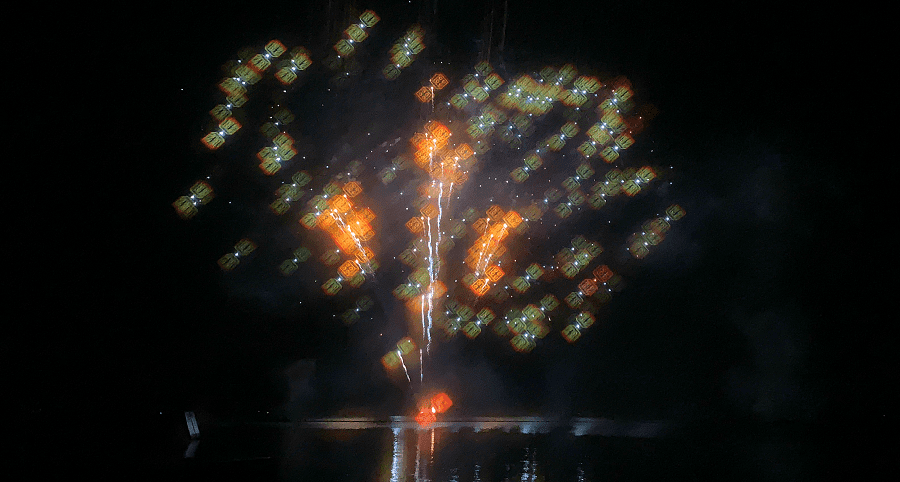 Brick or treat fireworks