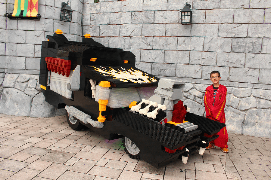 Brick or treat photo ops