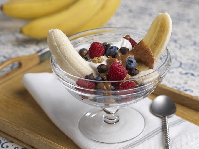 Healthy banana split Healthy banana split