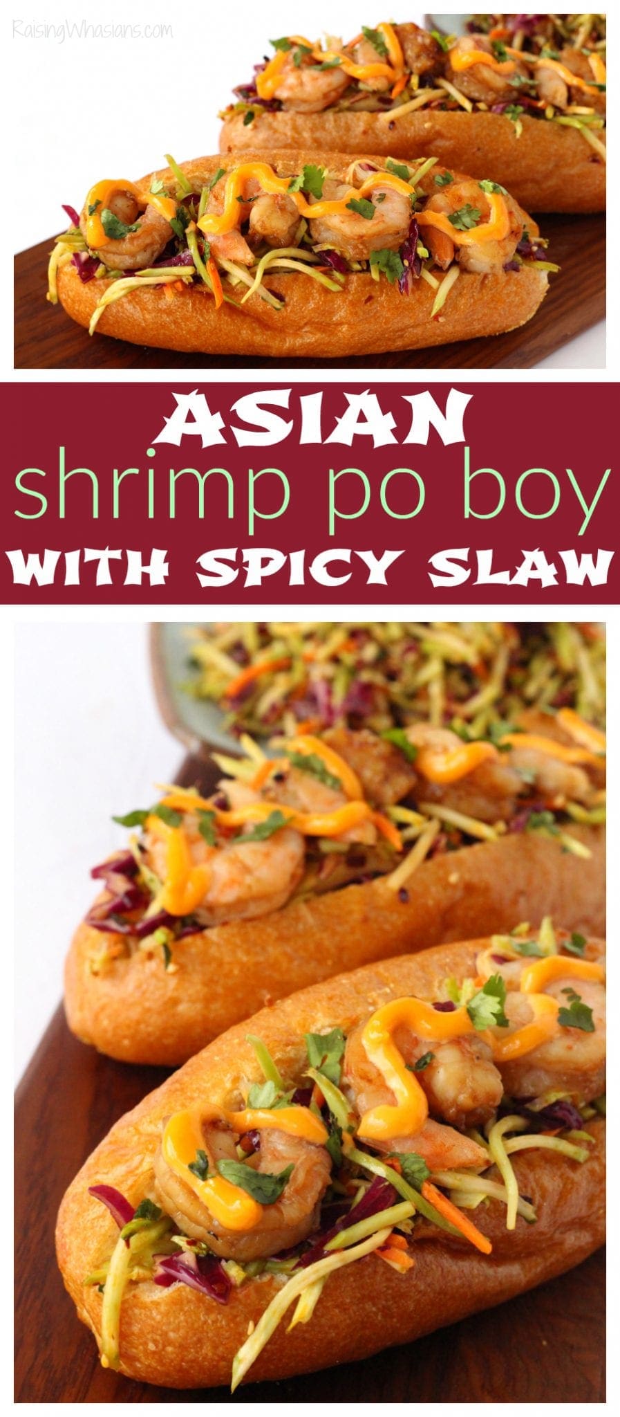 Spicy shrimp po boy Spicy shrimp po boy