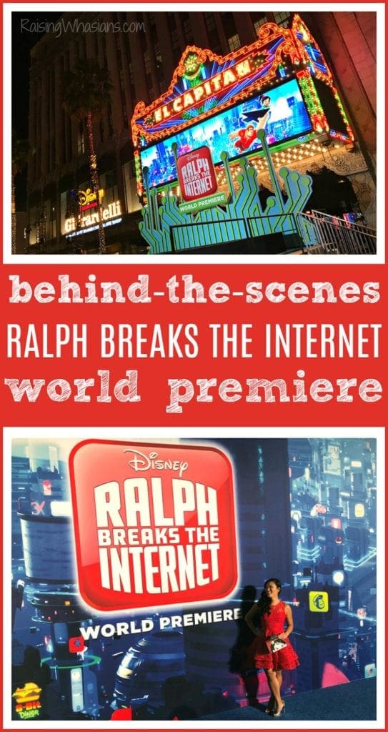 Behind the scenes Ralph breaks the internet world premiere