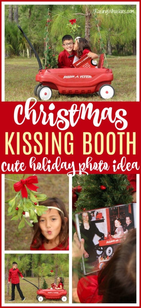Cute kid Christmas photo shoot idea