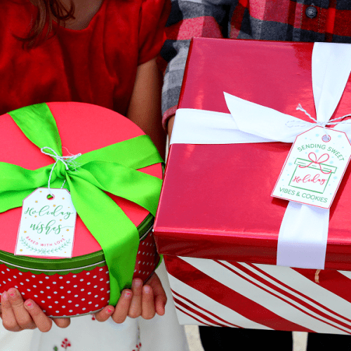Free Christmas cookie tags