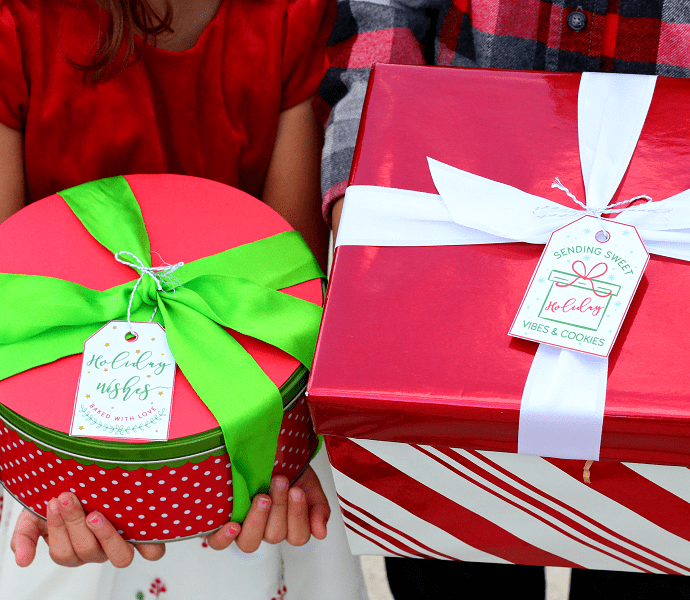 Free Christmas cookie tags